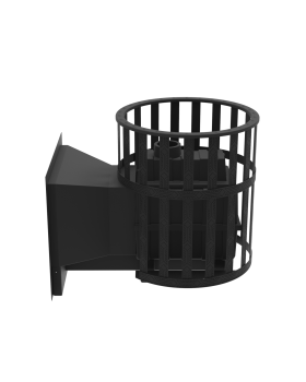 Печь-Камин для бани Воевода-ФЛАГМАН 20 сетчатый кожух-foto3