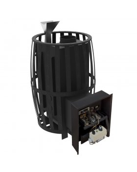 Печь "Витязь 28" ГАЗ (Закрытая каменка, Сетчатый кожух)