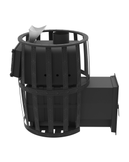 Печь-Камин для бани Воевода 20 Д-2 сетчатый кожух Закрытая каменка-foto6