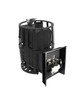 Печь Воевода 20 ГАЗ сетчатый кожух Закрытая каменка-foto2