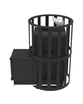 Печь для бани Воевода 15 ДТ-4 сетчатый кожух Закрытая каменка-foto4