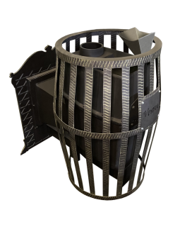 Печь для бани Verona 50 ЗК-нерж, в КАМЕННОЙ ОБЛИЦОВКЕ-foto5