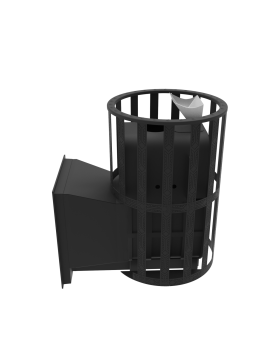 Печь-Камин для бани Воевода 15 Д-1 сетчатый кожух Закрытая каменка-foto3