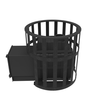 Печь для бани Воевода 20 ДТ-4 сетчатый кожух-foto4