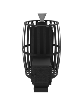 Печь для бани "Витязь" 18 ДТ-4 (Закрытая каменка нерж, Сетчатый кожух)-foto4