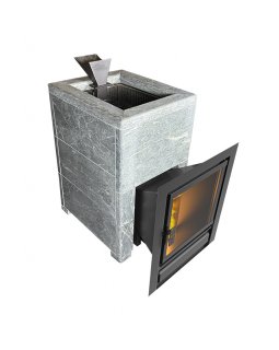 Чугунная печь Verona 18 Закрытая каменка Aisi-304 облицовка Тальк-foto2