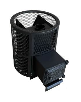 Печь для бани "Корвет" 24 ДТ-3 Сетчатый кожух-foto2