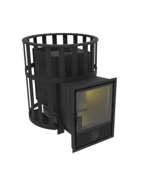 Печь-камин "Викинг 24" Д-1 Сетчатый кожух