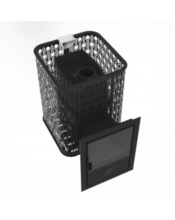 Чугунная печь для бани Verona 50 Закрытая каменка из нержавеющей стали-foto4