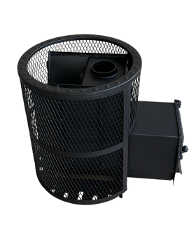 Печь для бани "Корвет" 24 сетчатый кожух ДТ3-стекло-foto3