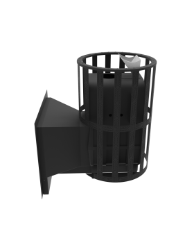 Печь-Камин для бани Воевода-ФЛАГМАН 15 сетчатый кожух Закрытая каменка-foto5