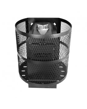 Печь Тундра-14 со стеклом сетчатый кожух Закрытая каменка-foto6