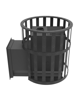 Печь-камин "Викинг 24" Д-2 Сетчатый кожух-foto5