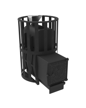 Печь для бани Воевода 15 ДТ-4 сетчатый кожух Закрытая каменка Печь для бани Воевода 15 ДТ-4 сетчатый кожух Закрытая каменка