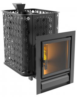 Чугунная печь Verona 26 Закрытая каменка из нержавеющей стали-foto2