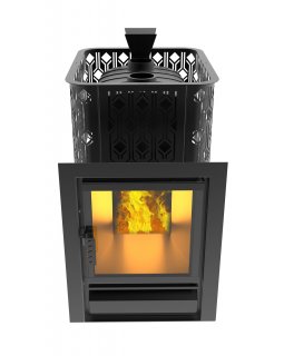 Чугунная печь Verona 18 Закрытая каменка из нержавеющей стали-foto2