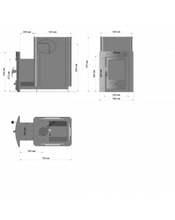 Печь-камин для бани 