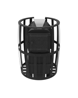 Печь Воевода 20 ГАЗ сетчатый кожух Закрытая каменка-foto3