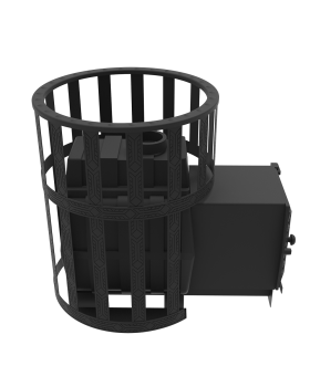 Печь для бани Воевода 15 ДТ-4 сетчатый кожух-foto6