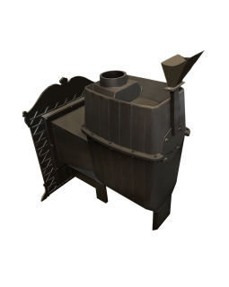 Verona 50 ЗК-нерж, в КАМЕННОЙ ОБЛИЦОВКЕ+Облицовка Дымохода 500мм-foto4