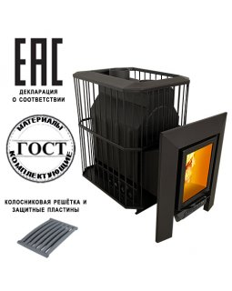 Печь Пегас 26 со стеклом сетка ЗК нерж-foto2