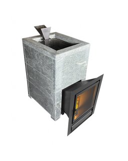 Чугунная печь Verona 26 Закрытая каменка Aisi-304 облицовка Тальк-foto2