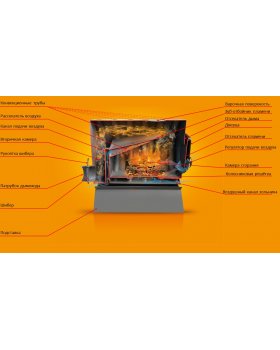 Печь Bulik 280 PLUS Стекло-foto3