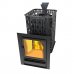 Чугунная печь Венеция 22 Закрытая каменка из нержавеющей стали