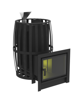 Печь для бани "Флагман 18" (сетчатый кожух)