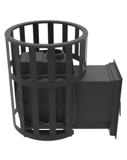 Печь-Камин для бани Воевода 15 Д-2 сетчатый кожух-foto7