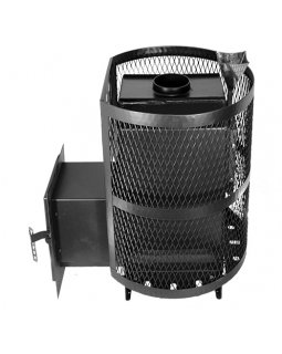 Печь Тундра-16 сетчатый кожух Закрытая каменка-foto3