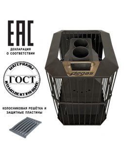 Печь Пегас 26 панорама сетка ЗК нерж-foto3