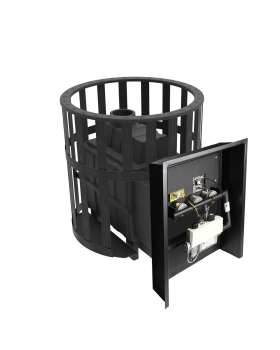 Печь Воевода 20 ГАЗ сетчатый кожух