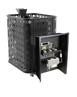 Чугунная печь Verona 26 ГАЗ Закрытая каменка из нержавеющей стали-foto2