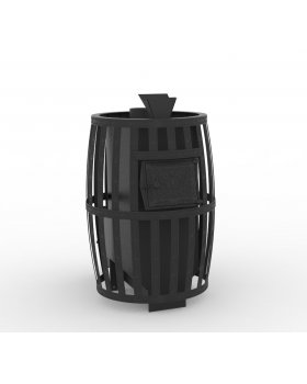 Печь "Витязь 18" ГАЗ (Закрытая каменка, Сетчатый кожух)-foto2