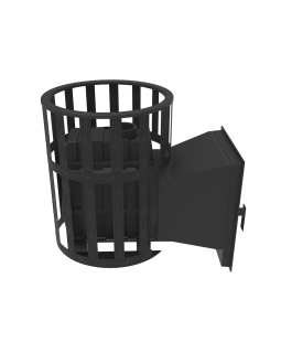 Печь-Камин для бани Воевода 15 Д-1 сетчатый кожух-foto7