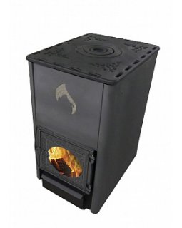 Отопительно-варочная печь Комфорт-120 ДТ3-стекло-foto2