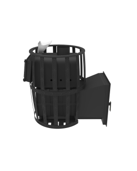 Печь-Камин для бани Воевода 20 Д-1 сетчатый кожух Закрытая каменка-foto6