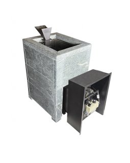 Чугунная печь Verona 26 ГАЗ Закрытая каменка Aisi-304 облицовка Тальк-foto2