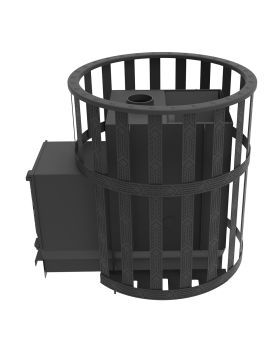 Печь для бани "Викинг 24" ДТ-4 Сетчатый кожух-foto6