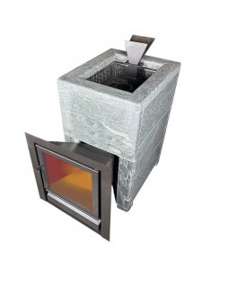 Чугунная печь Verona 26 Закрытая каменка Aisi-304 облицовка Тальк-foto7