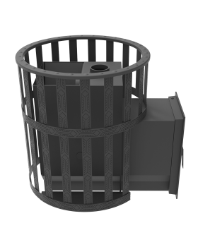 Печь-камин "Викинг 24" Д-2 Сетчатый кожух-foto6