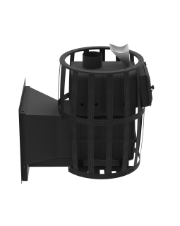 Печь-Камин для бани Воевода Флагман 20 сетчатый кожух Закрытая каменка-foto5