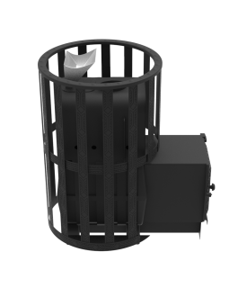 Печь для бани Воевода 15 ДТ-4 сетчатый кожух Закрытая каменка-foto6