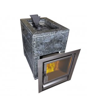 Чугунная печь Verona 18 Закрытая каменка Aisi-304 облицовка Пироксенит Чугунная печь Verona 18 Закрытая каменка Aisi-304 облицовка Пироксенит
