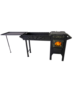 Кухня-мангал ДТ-3 стекло ЭКСКЛЮЗИВ-foto2