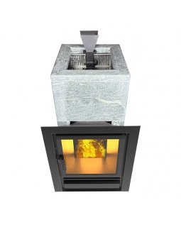 Чугунная печь Verona 18 Закрытая каменка Aisi-304 облицовка Тальк-foto5