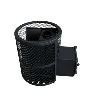 Печь для бани "Корвет" 15 ДТ3-стекло сетчатый кожух-foto3