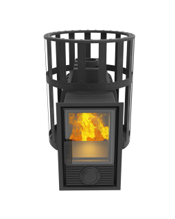 Печь-Камин для бани Воевода 15 Д-2 сетчатый кожух-foto6