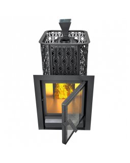 Чугунная печь Венеция 22 Закрытая каменка из нержавеющей стали-foto8